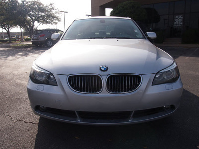 bmw 5 series 2006 silver sedan 525i gasoline 6 cylinders rear wheel drive automatic 75075