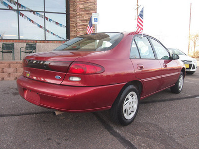 ford escort 1997 red sedan lx gasoline 4 cylinders front wheel drive automatic 80229