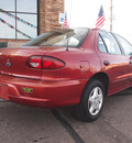 chevrolet cavalier 2001 dark orange sedan gasoline 4 cylinders front wheel drive automatic 80229