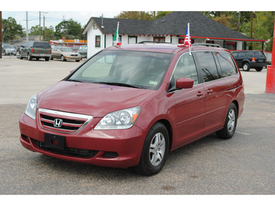 honda odyssey 2007 dk  red van ex gasoline 6 cylinders front wheel drive automatic 77008