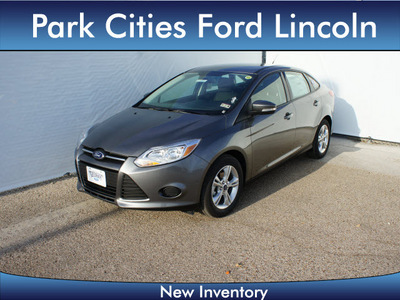 ford focus 2013 gray sedan se flex fuel 4 cylinders front wheel drive automatic 75235