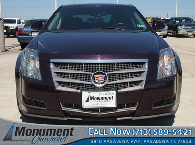 cadillac cts 2009 dk  red sedan 3 6l v6 gasoline 6 cylinders rear wheel drive 6 speed automatic 77503