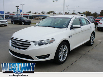 ford taurus 2013 white sedan sel gasoline 6 cylinders front wheel drive automatic 75062