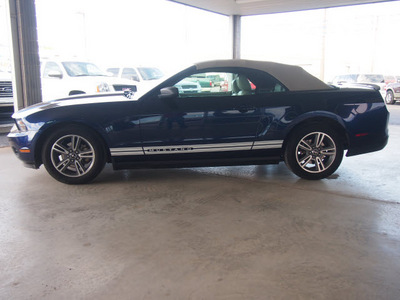 ford mustang 2010 dk  blue v6 gasoline 6 cylinders rear wheel drive 4 speed automatic 79045