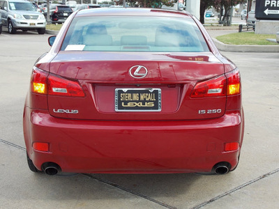 lexus is 250 2006 red sedan gasoline 6 cylinders rear wheel drive shiftable automatic 77074