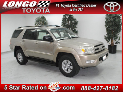 toyota 4runner 2004 gray suv sr5 gasoline 6 cylinders rear wheel drive automatic 91731