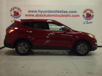 hyundai santa fe sport 2013 red 2 4l gasoline 4 cylinders front wheel drive automatic 75150