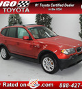 bmw x3 2005 red suv 2 5i gasoline 6 cylinders all whee drive automatic 91731