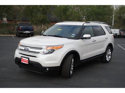ford explorer 2013 white suv limited flex fuel 6 cylinders 2 wheel drive automatic 78501
