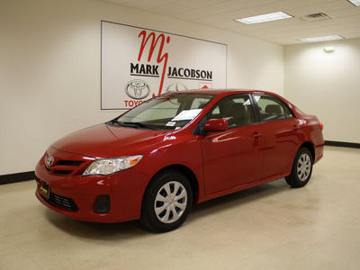 toyota corolla 2011 red sedan le gasoline 4 cylinders front wheel drive automatic 27707