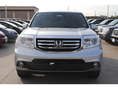 honda pilot 2013 silver suv ex l w navi gasoline 6 cylinders front wheel drive 5 speed automatic 77025