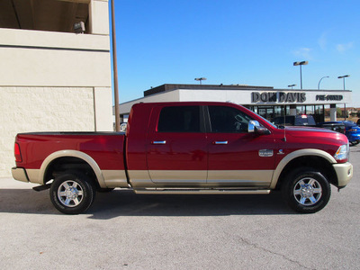 ram 3500 2011 dk  red laramie longhorn diesel 6 cylinders 4 wheel drive automatic 76011