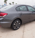 honda civic 2013 dk  gray sedan ex l gasoline 4 cylinders front wheel drive automatic 77065