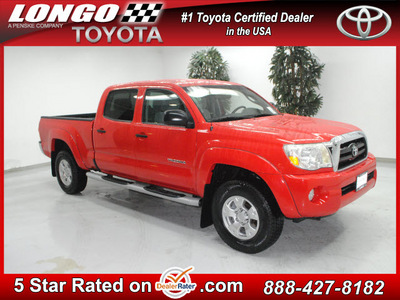 toyota tacoma 2008 dk  red prerunner v6 gasoline 6 cylinders 2 wheel drive automatic 91731