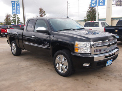 chevrolet silverado 1500 2011 black pickup truck texas edition flex fuel 8 cylinders 2 wheel drive automatic 77304