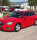 chevrolet cruze 2012 red sedan lt gasoline 4 cylinders front wheel drive automatic 76049