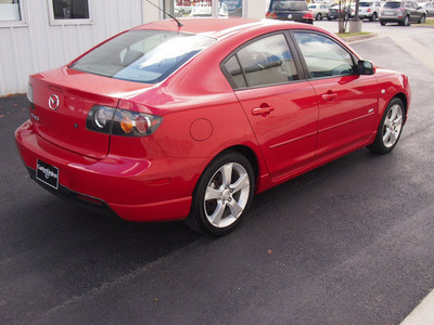 mazda mazda3 2005 red sedan gasoline 4 cylinders front wheel drive automatic with overdrive 77802