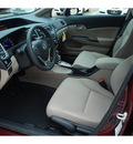 honda civic 2013 red sedan lx gasoline 4 cylinders front wheel drive automatic 77339