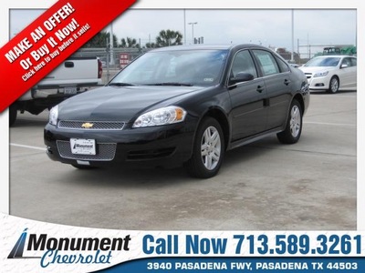 chevrolet impala 2013 black sedan lt flex fuel 6 cylinders front wheel drive 6 speed automatic electronic with overdrive 77503