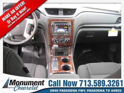 chevrolet traverse 2013 white suv lt gasoline 6 cylinders front wheel drive 6 speed automatic 77503