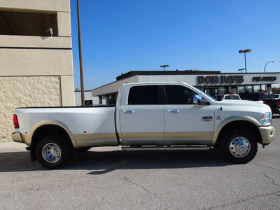 ram 3500 2011 white laramie longhorn diesel 6 cylinders 4 wheel drive automatic 76011