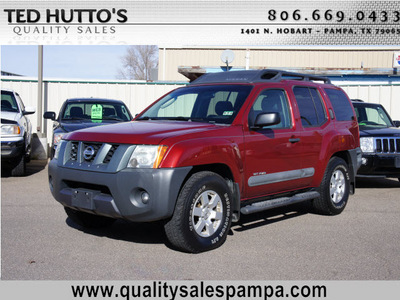 nissan xterra 2005 dk  red suv off road gasoline 6 cylinders rear wheel drive automatic 79065