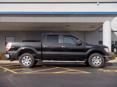 ford f 150 2012 black xlt flex fuel 6 cylinders 2 wheel drive shiftable automatic 61832