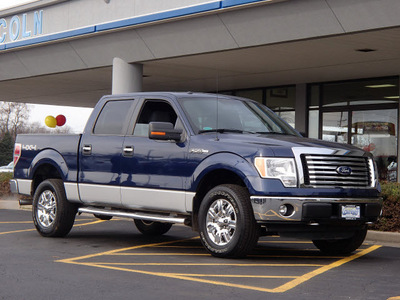 ford f 150 2011 dk  blue xlt flex fuel 8 cylinders 4 wheel drive shiftable automatic 61832