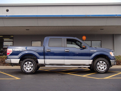 ford f 150 2011 dk  blue xlt flex fuel 8 cylinders 4 wheel drive shiftable automatic 61832