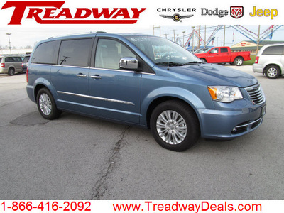 chrysler town and country 2012 lt  blue van limited flex fuel 6 cylinders front wheel drive automatic 45840
