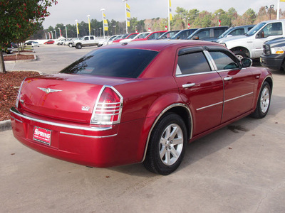 chrysler 300 2007 red sedan touring gasoline 6 cylinders rear wheel drive automatic 77388