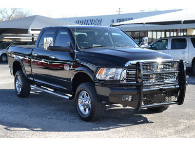 ram 2500 2012 black laramie longhorn diesel 6 cylinders 4 wheel drive automatic 76401