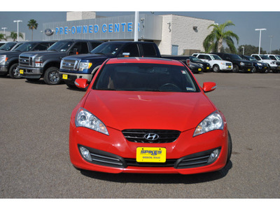 hyundai genesis 2010 red coupe gasoline 6 cylinders rear wheel drive automatic 78572