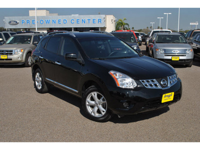 nissan rogue 2011 black sv gasoline 4 cylinders front wheel drive automatic 78572