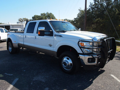 ford f 350 super duty 2011 white lariat biodiesel 8 cylinders 4 wheel drive automatic 78016