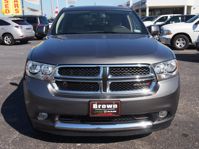 dodge durango 2012 dk  gray suv crew gasoline 6 cylinders rear wheel drive automatic 78016