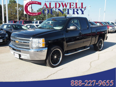 chevrolet silverado 1500 2013 black ls flex fuel 8 cylinders 2 wheel drive automatic with overdrive 77836