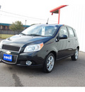 chevrolet aveo 2009 black hatchback aveo5 lt gasoline 4 cylinders front wheel drive automatic with overdrive 77632