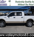 ford f 150 2007 white lariat flex fuel 8 cylinders 4 wheel drive automatic 78501