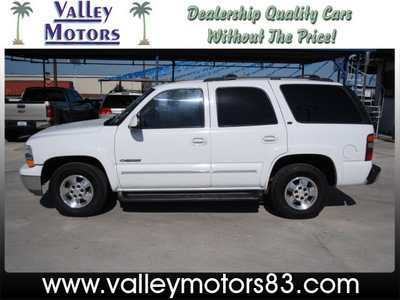 chevrolet tahoe 2002 white suv lt flex fuel 8 cylinders rear wheel drive automatic 78501