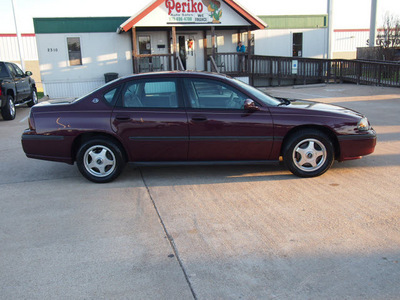 chevrolet impala 2003 red sedan gasoline 6 cylinders front wheel drive automatic with overdrive 77836