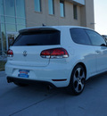 volkswagen gti 2012 white hatchback gasoline 4 cylinders front wheel drive shiftable automatic 75070