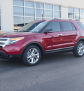 ford explorer 2013 red suv xlt flex fuel 6 cylinders 2 wheel drive automatic 79407