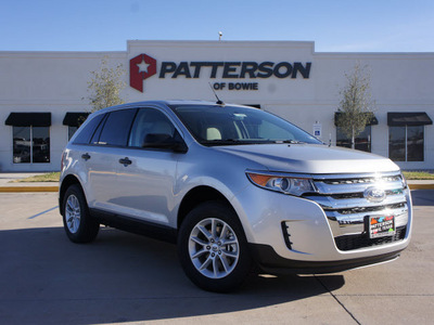 ford edge 2013 silver suv se gasoline 6 cylinders front wheel drive shiftable automatic 76230