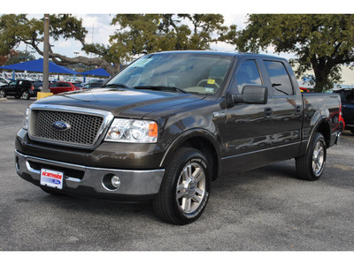 ford f 150 2008 gray lariat flex fuel 8 cylinders 2 wheel drive 4 speed automatic 78214