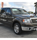 ford f 150 2008 gray lariat flex fuel 8 cylinders 2 wheel drive 4 speed automatic 78214