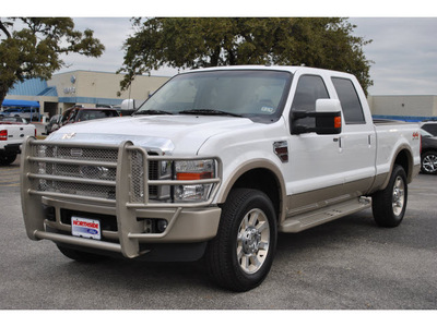 ford f 250 super duty 2010 white king ranch diesel 8 cylinders 4 wheel drive automatic 78214