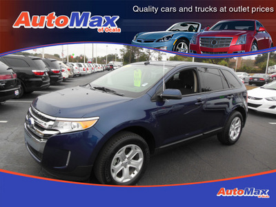 ford edge 2012 blue sel gasoline 6 cylinders front wheel drive automatic 34474