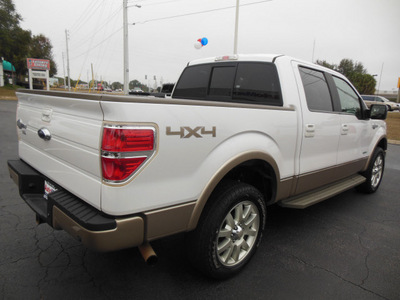 ford f 150 2011 white king ranch gasoline 6 cylinders 4 wheel drive automatic 34474