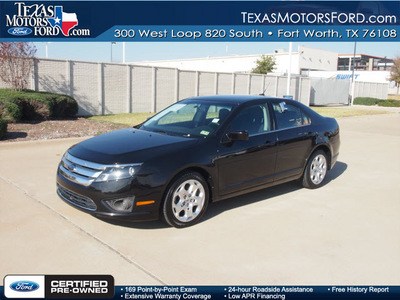ford fusion 2010 black sedan se gasoline 4 cylinders front wheel drive automatic 76108